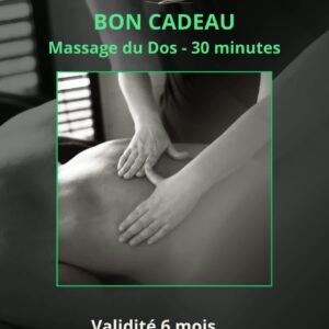 Bon cadeau Massage Dos 30 minutes