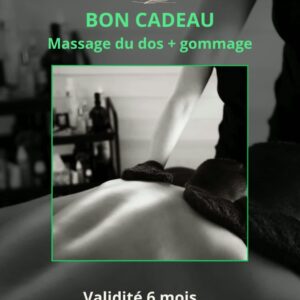 Bon cadeau massage dos + gommage